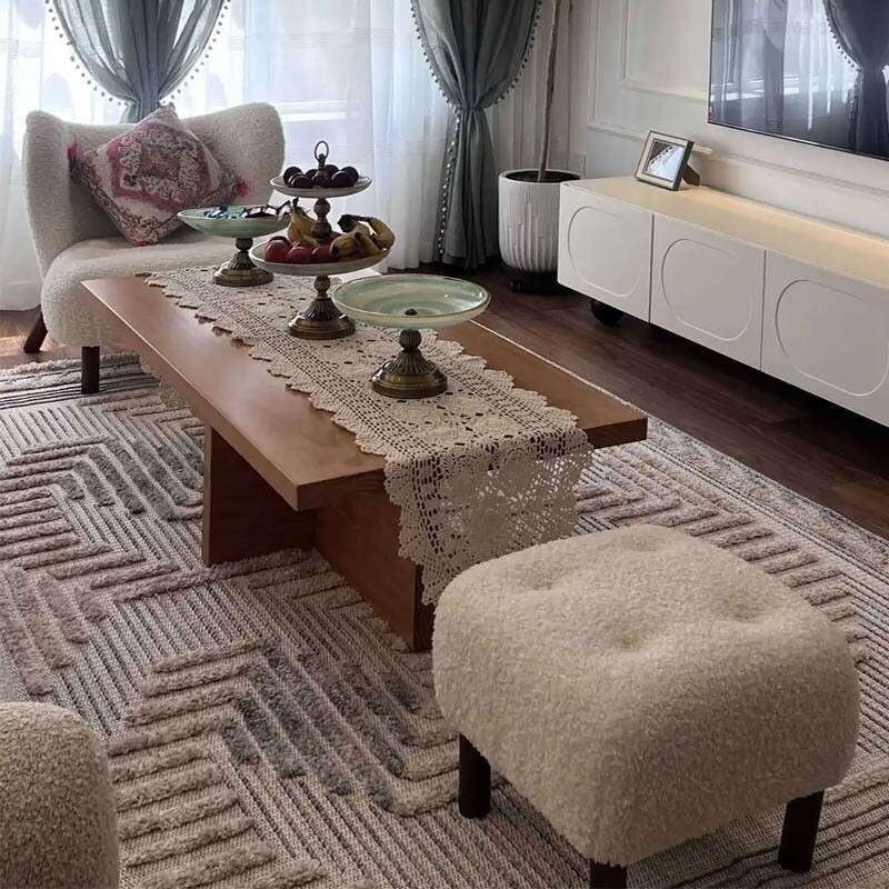 Coffee Solid Wood Nordic Modern Living Room Rectangular Tea Wooden Table Tatami