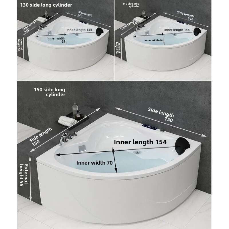 QW- Acrylic Whirlpool Massage Bathtub Heating System