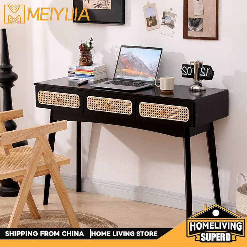 Modern Wicker Nordic Simple Home Bedroom European Style Makeup Dressing Table