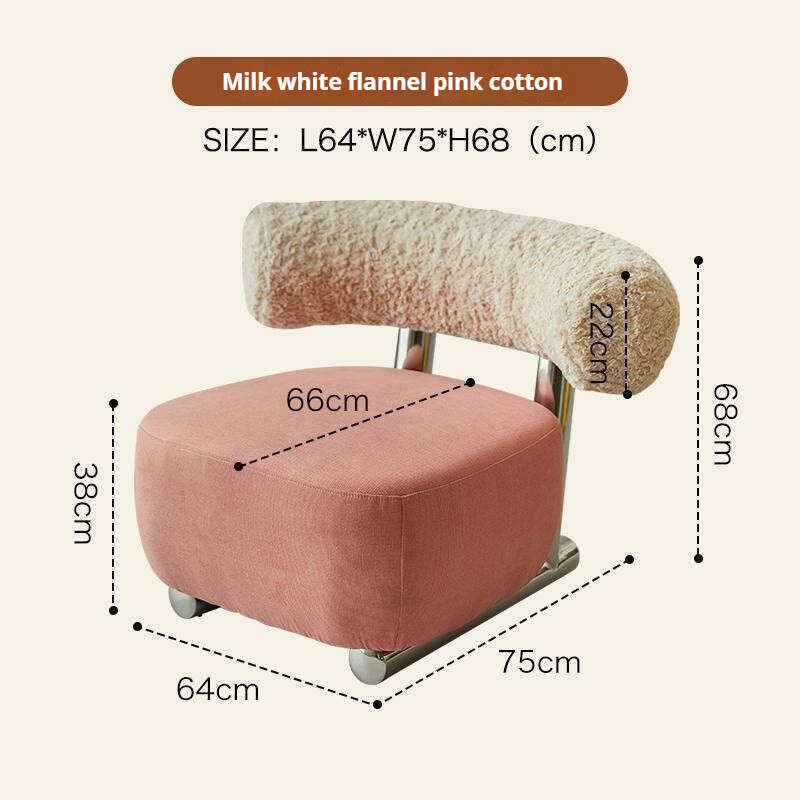 นอร์ดิกแสงที่เพิ่มขึ้นนั้นเรียบง่ายโซฟาเดี่ยวเก้าอี้ห้องนอนโซฟาสตูลบ้าน Sledge สะดวกผ้าฝ้ายและผ้าป่าน