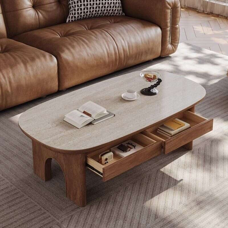 Stone Board Living Room Home Modern Simple Coffee Table
