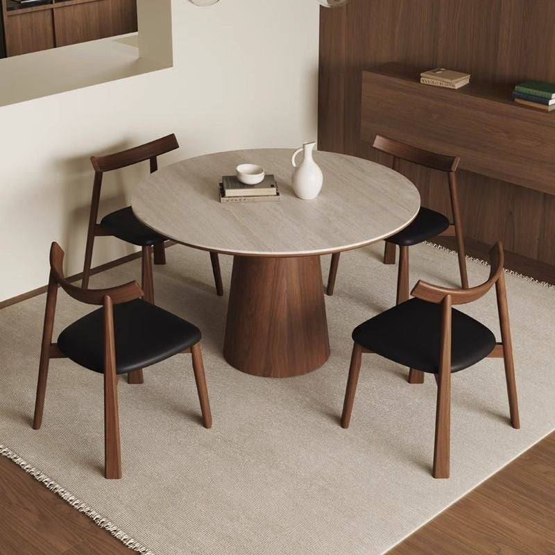 Luxury Granite Round Table for Home/Reception Premium Conversation Chair Set