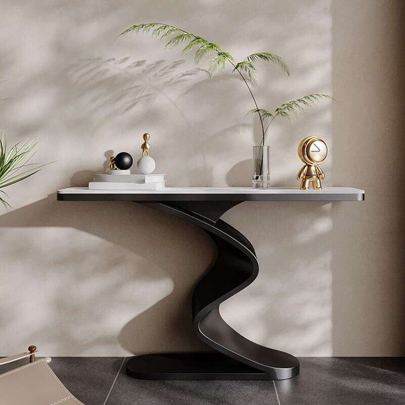 Living room bar stone entrance Extra narrow wall table Modern minimalist style Console sideboard