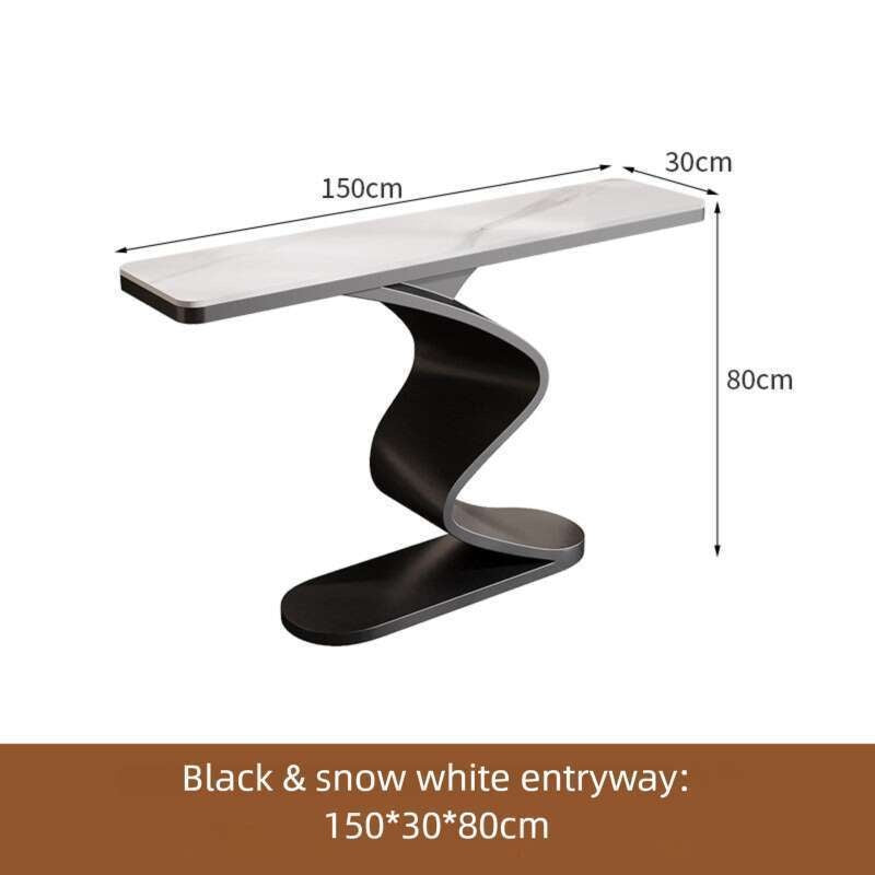 Living room bar stone entrance Extra narrow wall table Modern minimalist style Console sideboard