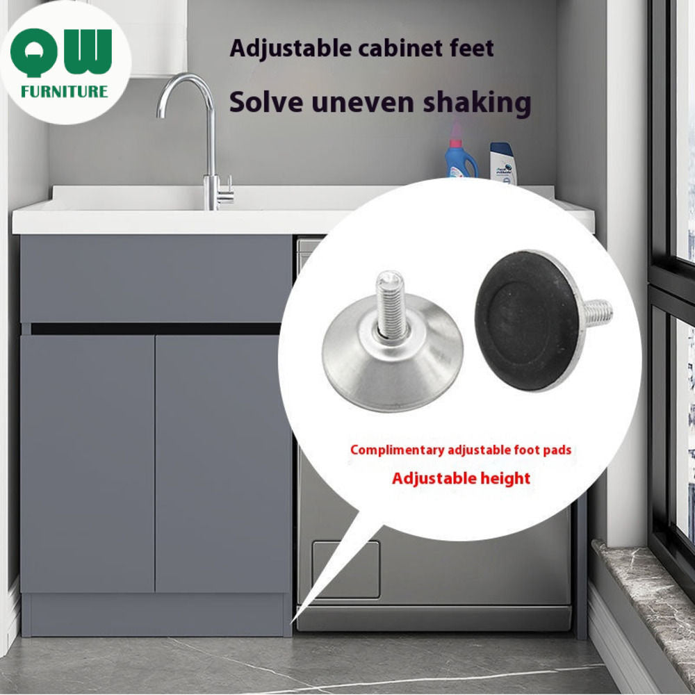 QW- Storage Cabinet Bathroom Sink Set Washing Machine Counter