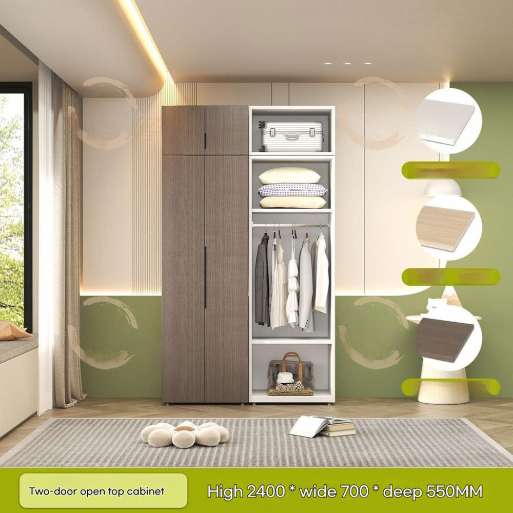 Thickened Steel Home Wardrobe Bedroom Aluminum Honeycomb Panel Storage Cabinet Eco-Friendly