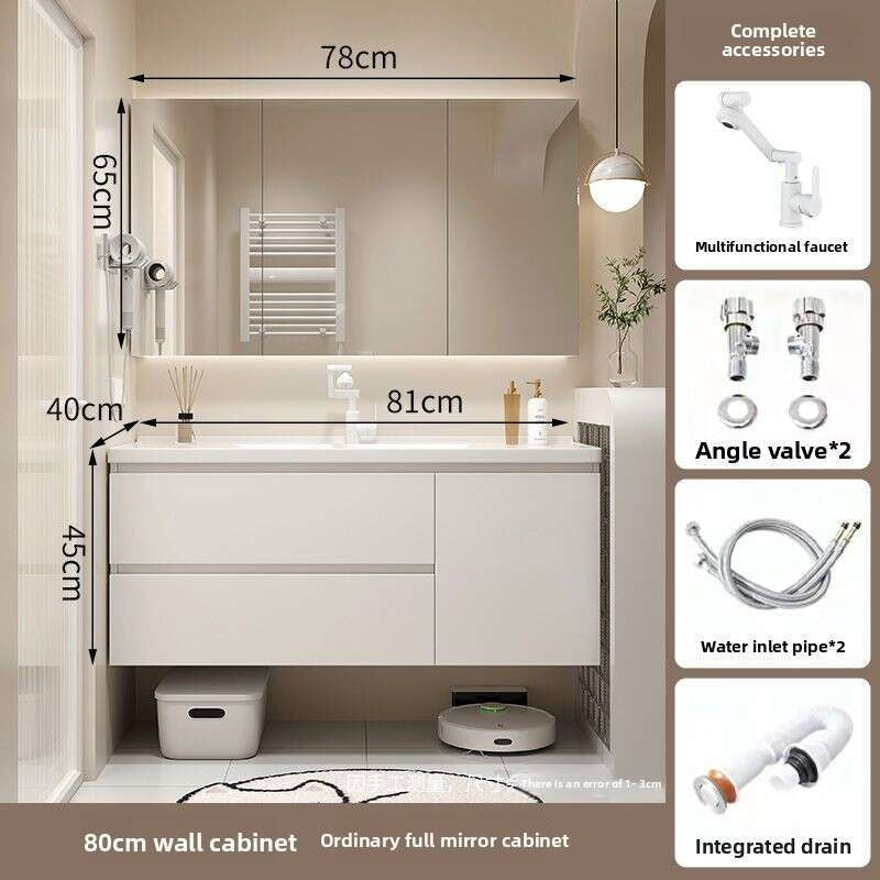 QW- Dressing Table Set Smart Mirror Cabinet in Bathroom, Width 40 cm.