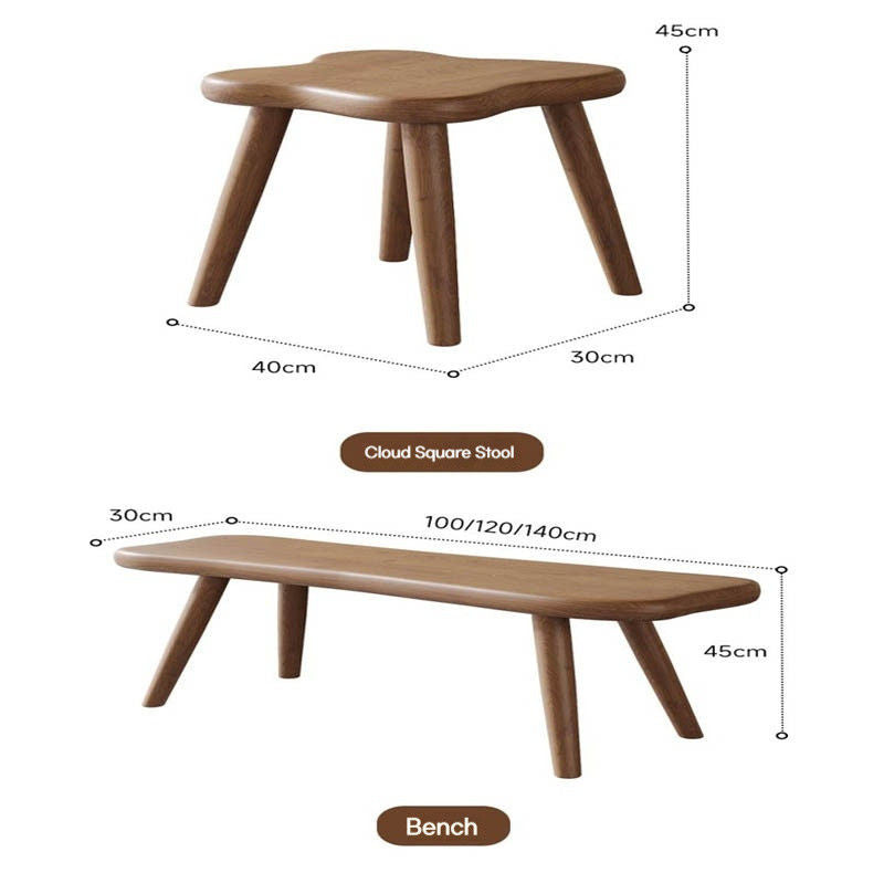 Special-shaped solid wood and chair combination, home living room, balcony, tea table, modern simple coffee table