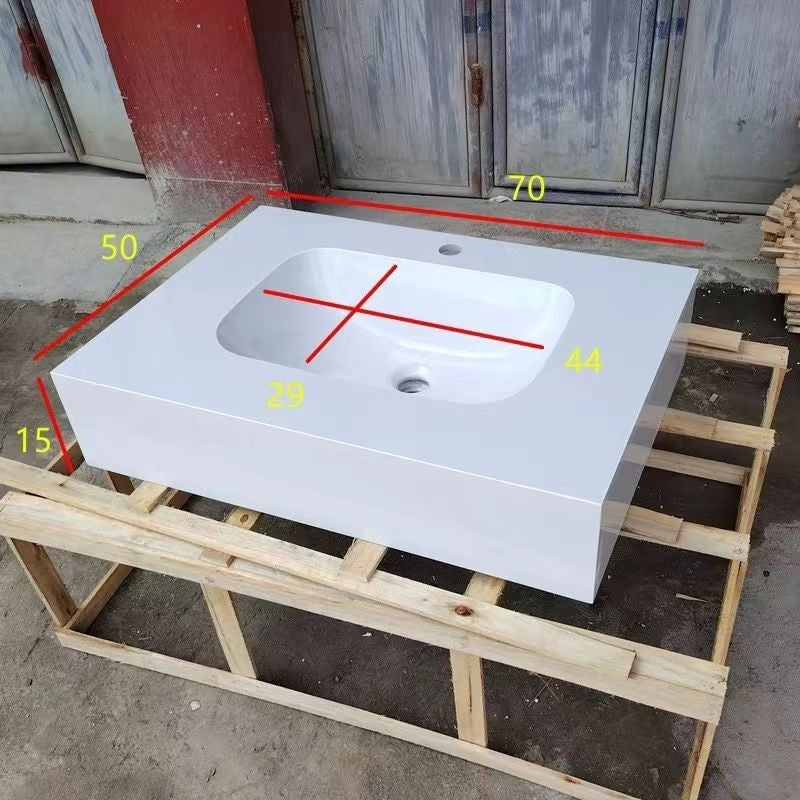 QW- Bathroom Artificial Stone Ceramic Basin