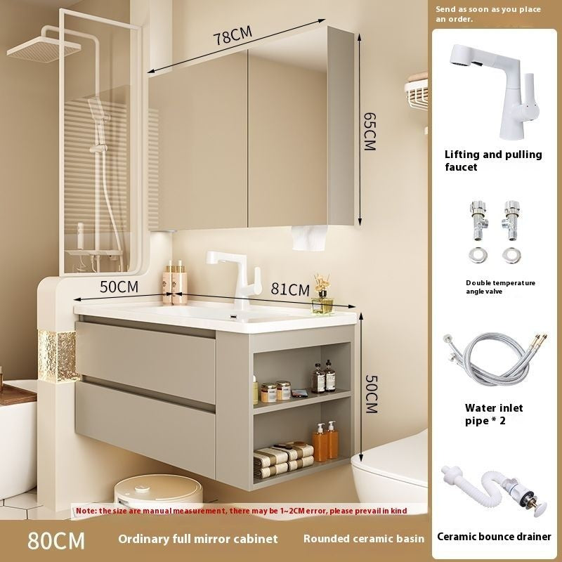 ตรวจสอบห้องน้ำตู้กระจกสมาร์ทห้องน้ำฮาร์ดแวร์เซรามิก 