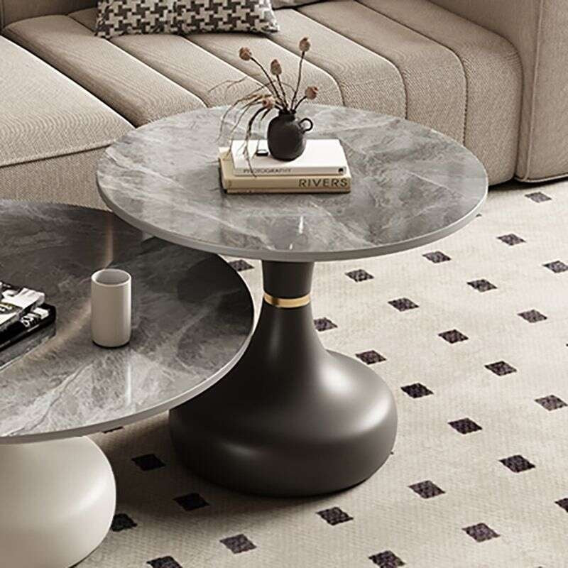 Slate set for home living room Small coffee sofa side table, small round table