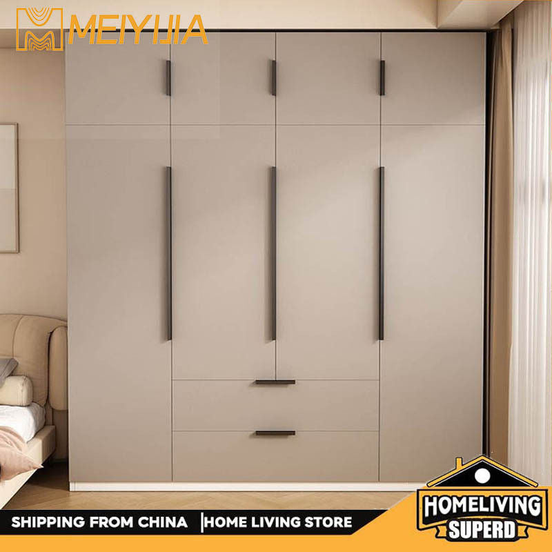 Solid Wood Home Bedroom Easy Assembly Two Door Storage Cabinet Small Wardrobe