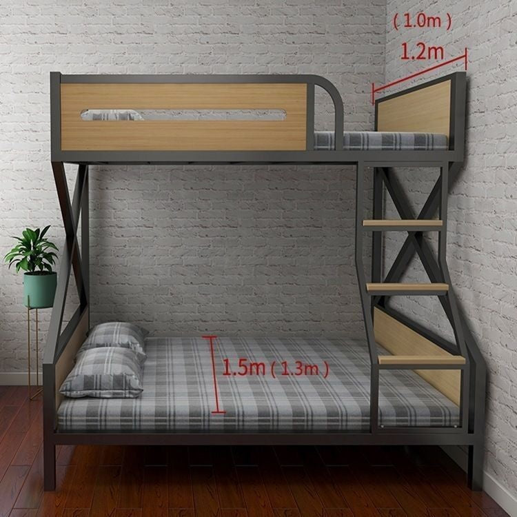 Upper double twin upper and lower maid steel frame bed, eSports room