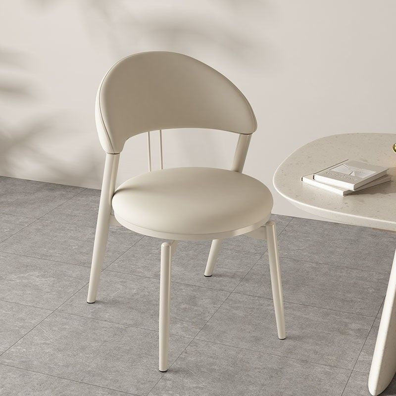 ส่วนครีมลมสีขาวเก้าอี้รองรับบ้านโมเดิร์นที่เรียบง่ายเก้าอี้ร้านอาหารกลับเก้าอี้รองรับ 