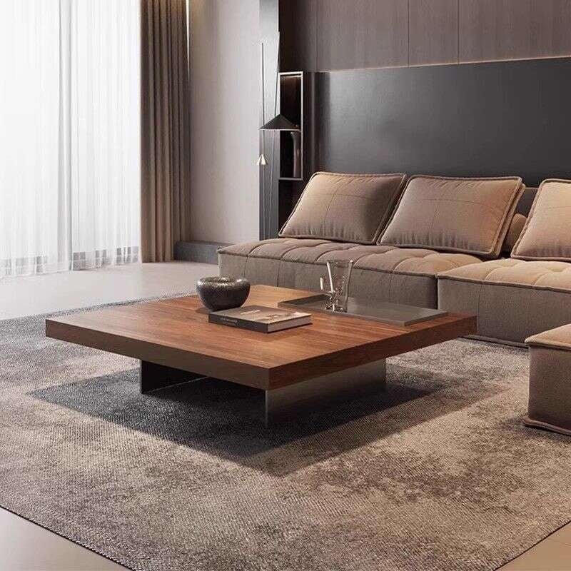 Modern Home Furniture Tall Italian Square Coffee Table