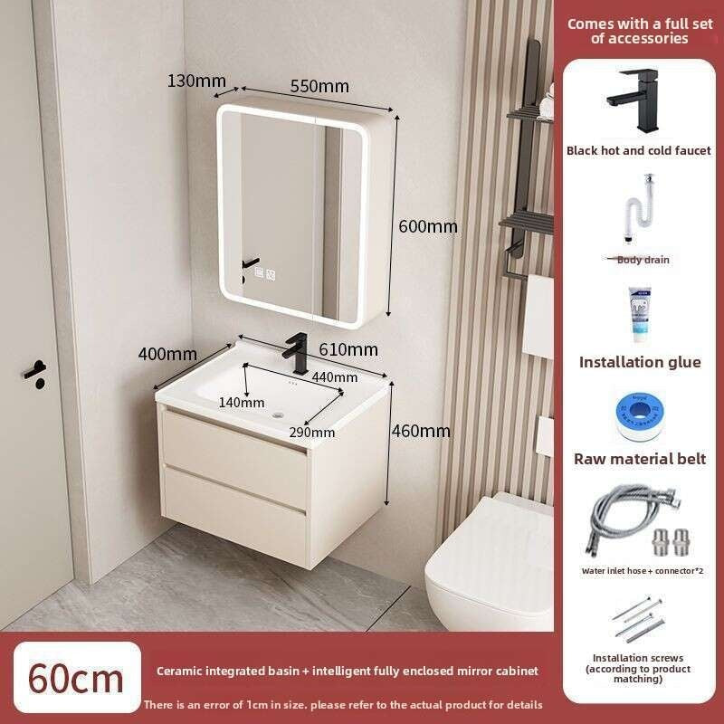 QW- Dressing table storage set, width 40 cm.Bathroom Mirror Cabinet