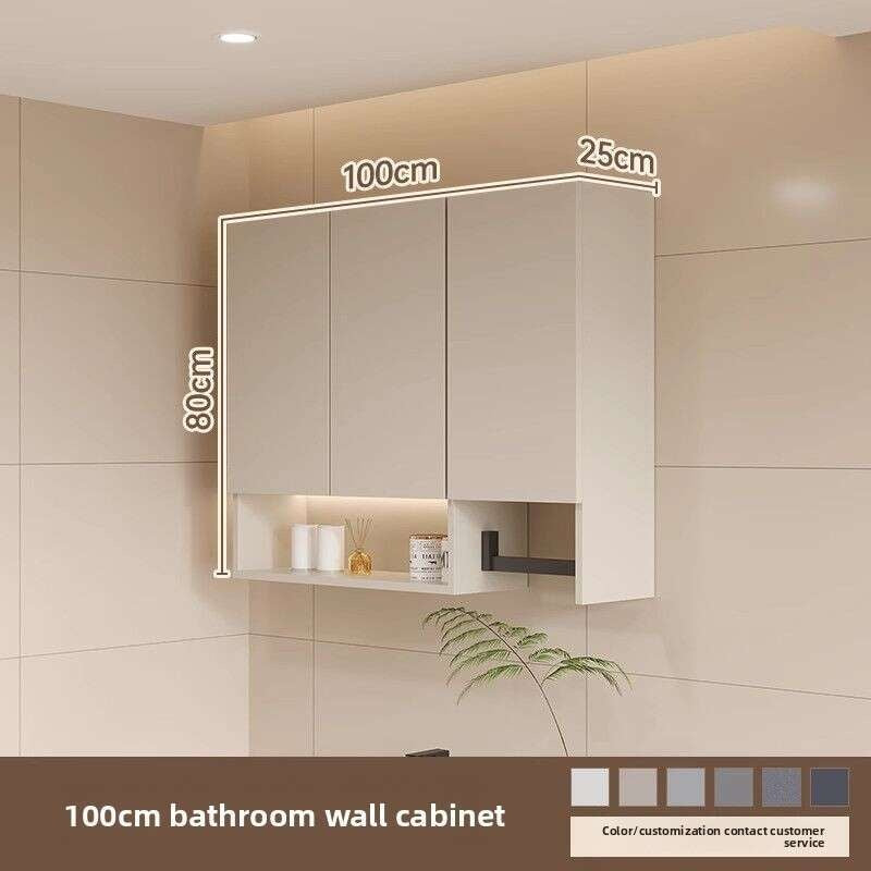QW- Aluminum Hanging Cabinet Wall-mounted balcony Bathroom storage cabinet
