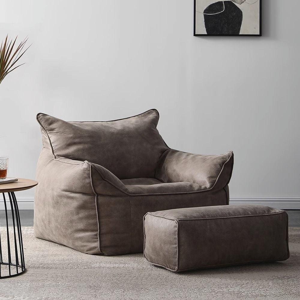 Simple American Style Ins Wind Living Room Single Lazy Sofa Bed High Bounce Tatami Mat Not Sagging Oil Wax Surface