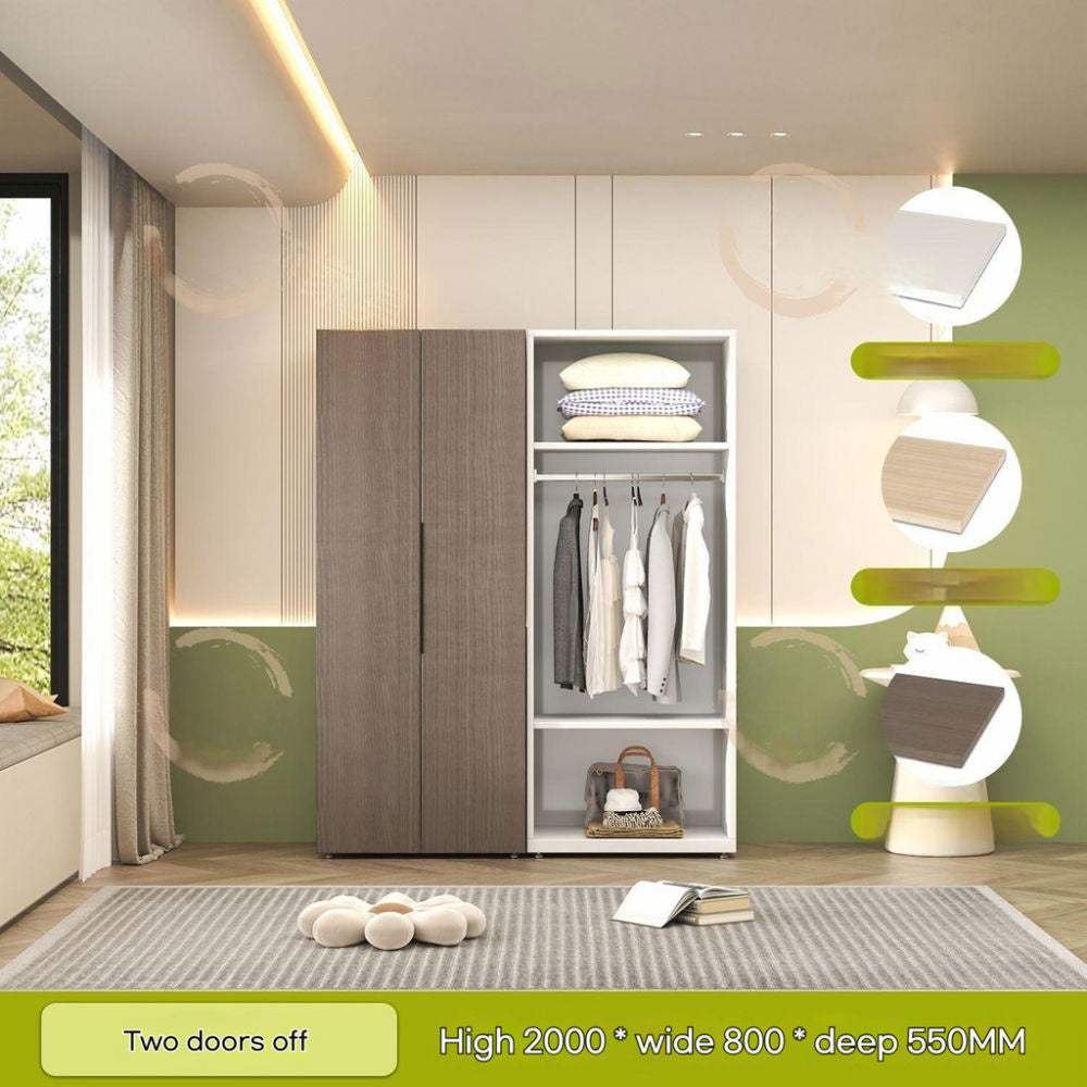 Thickened Steel Home Wardrobe Bedroom Aluminum Honeycomb Panel Storage Cabinet Eco-Friendly