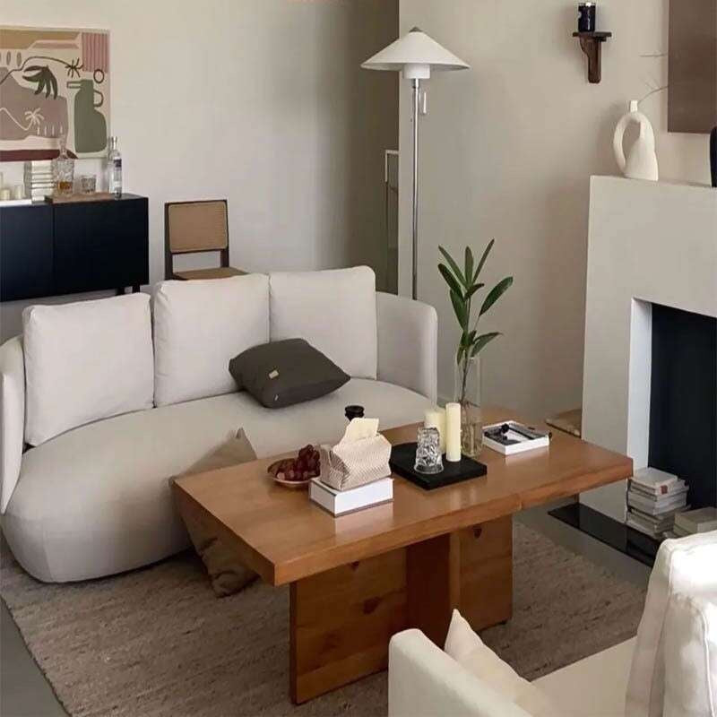 Coffee Solid Wood Nordic Modern Living Room Rectangular Tea Wooden Table Tatami