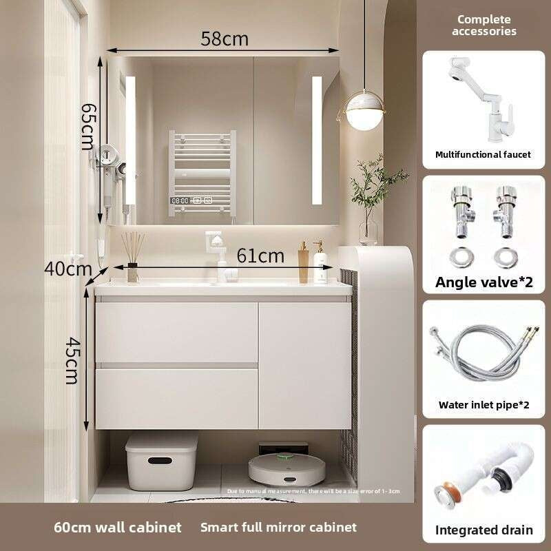 QW- Dressing Table Set Smart Mirror Cabinet in Bathroom, Width 40 cm.