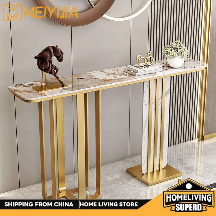 Italian style living room bar Stone entrance Wall-mounted partition table