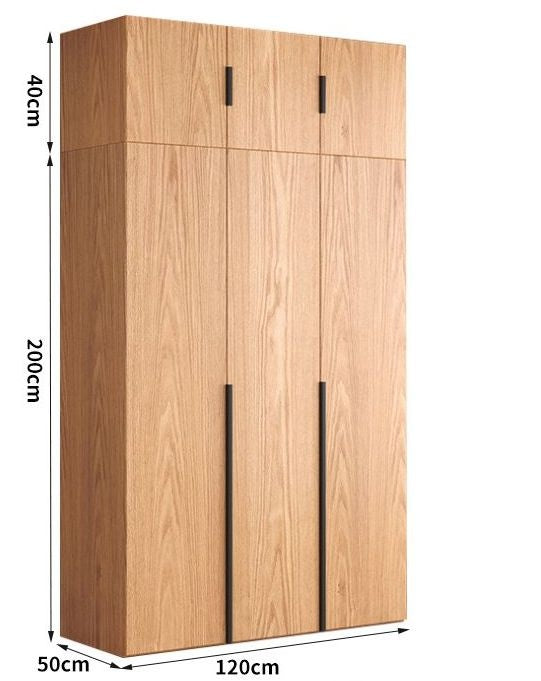 Home Bedroom Solid Wood Easy Assembly Small Wardrobe Children's Storage Cabinet