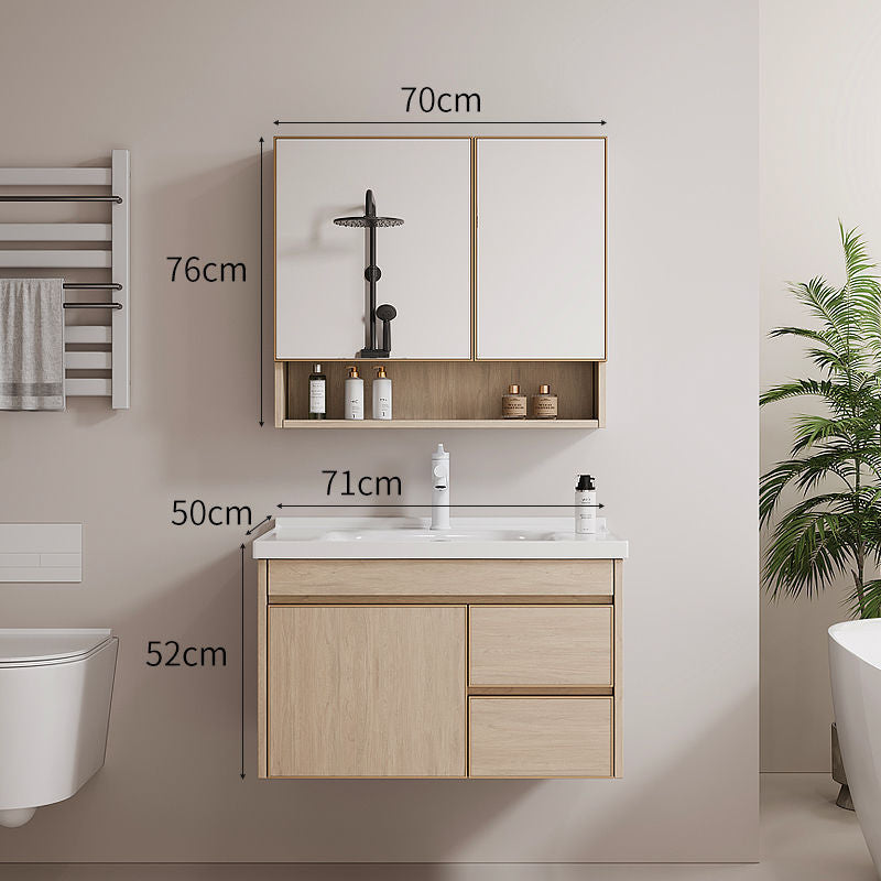 QW- AluminumBathroom storage cabinet aluminum alloy smart mirror Sink set