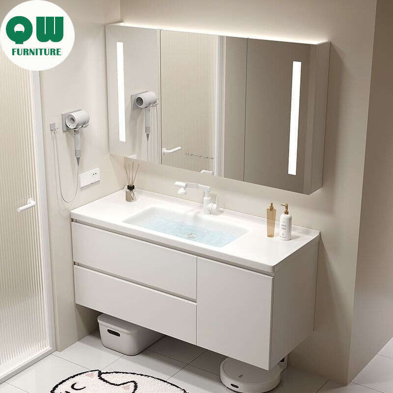 QW- Dressing Table Set Smart Mirror Cabinet in Bathroom, Width 40 cm.