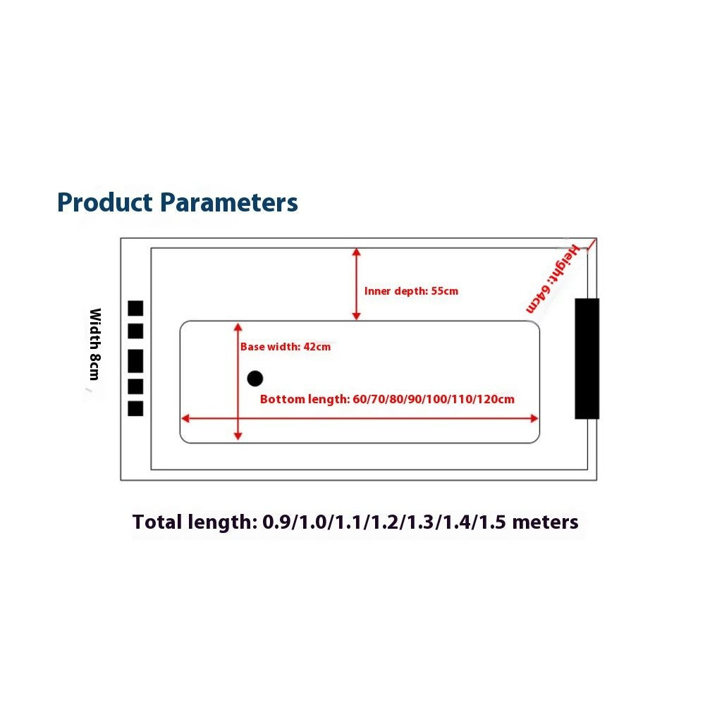 QW- Bathtub, small acrylic thick bathtub, bathroom accessories