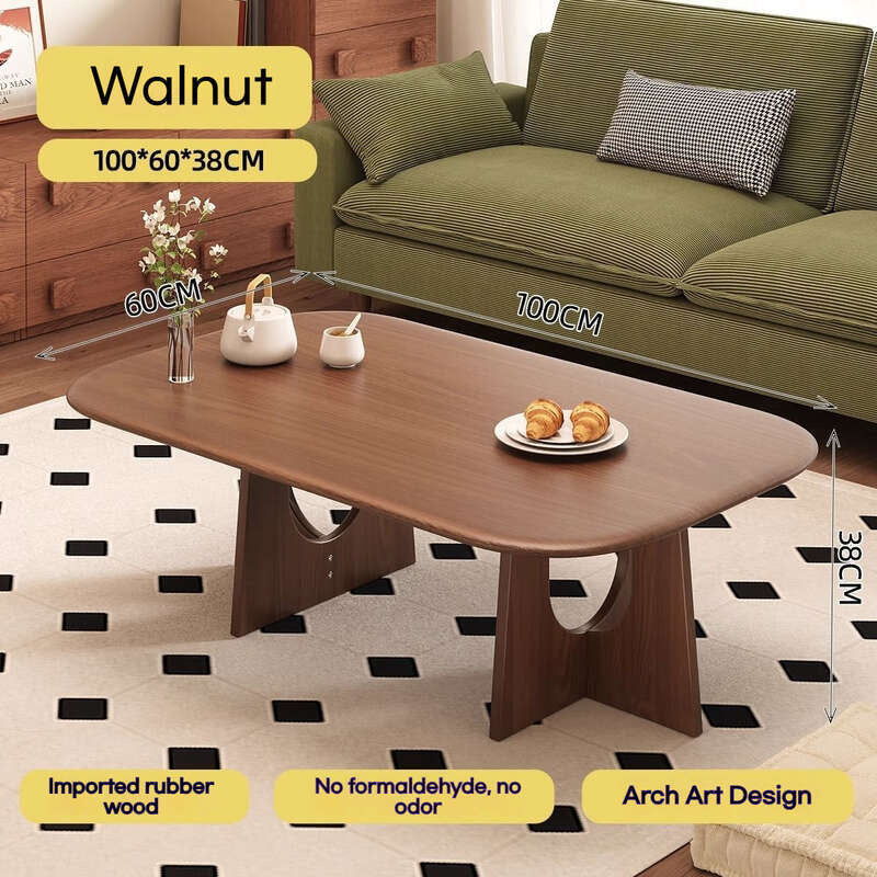 Full solid wood living room coffee home tea balcony low table