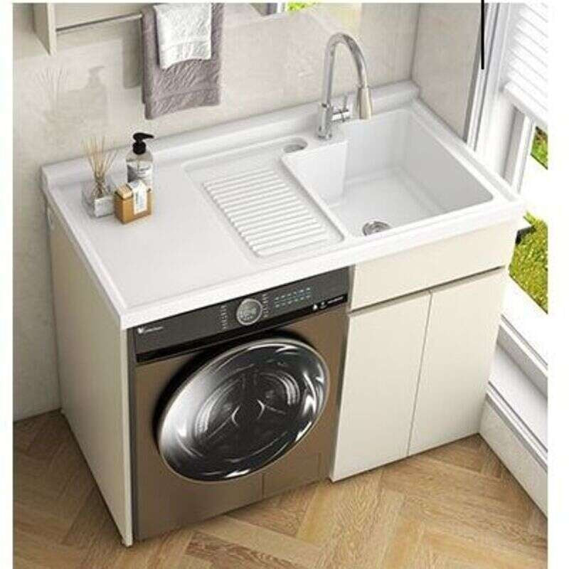 QW- Storage Cabinet Bathroom Sink Set with Faucet