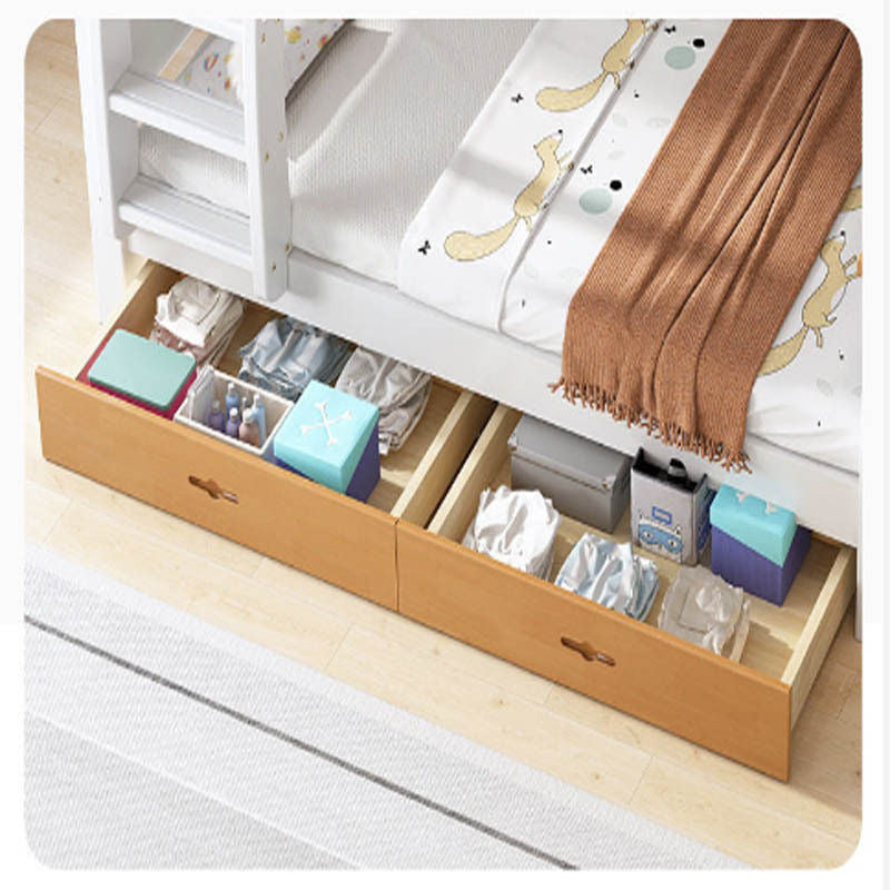 European Style Multifunctional Full Solid Wood High Low Children's Upper and Lower Mother Wooden Bunk Bed