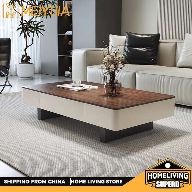 Italian Style Rectangular Stone High-end Living Room Coffee Simple Modern Table for Home