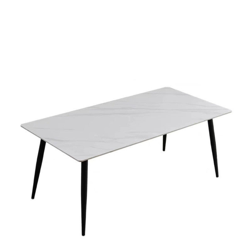 Rectangular Marble Dining Table Luxurious, minimalist, Italian style for small rental rooms/