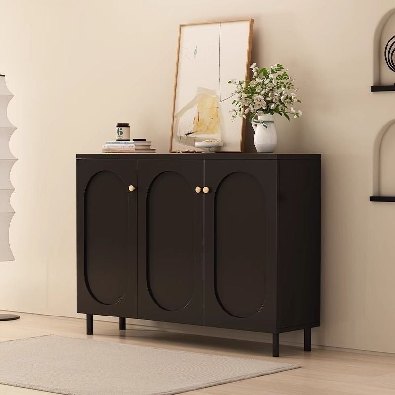 Storage Home Living Room Woven Rattan Door French Food High Capacity Shoe Cabinet