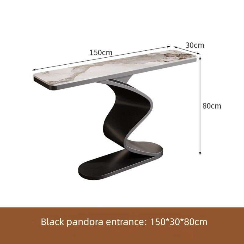 Living room bar stone entrance Extra narrow wall table Modern minimalist style Console sideboard