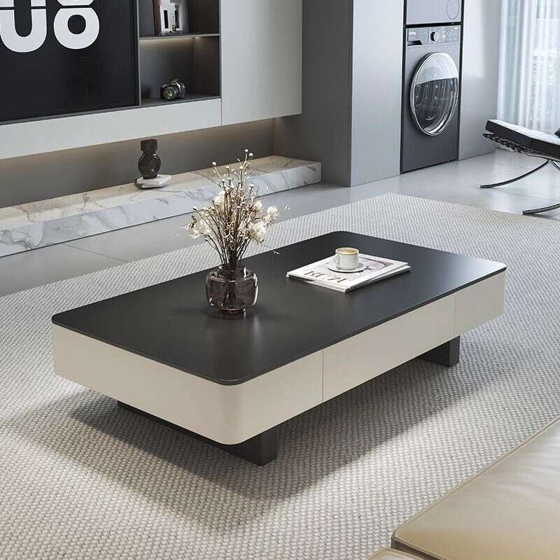 Italian Style Rectangular Stone High-end Living Room Coffee Simple Modern Table for Home