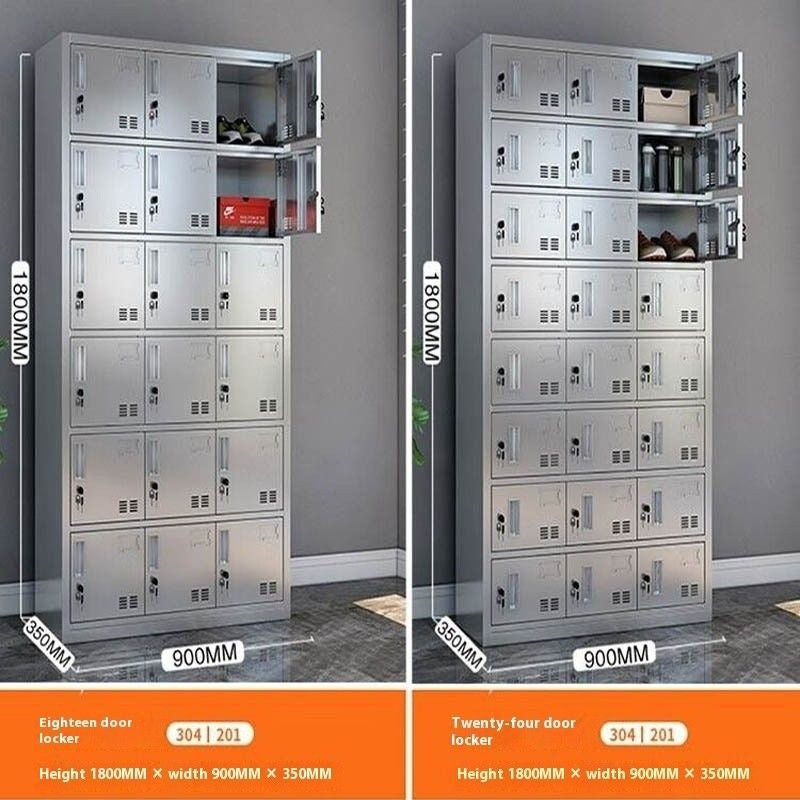 304 Extra Thick Wardrobe Stainless Steel Dust-free Storage Cabinet for Bathroom