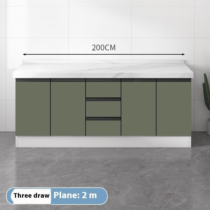 QW- Kitchen kitchen storage cabinet, work desk with sink