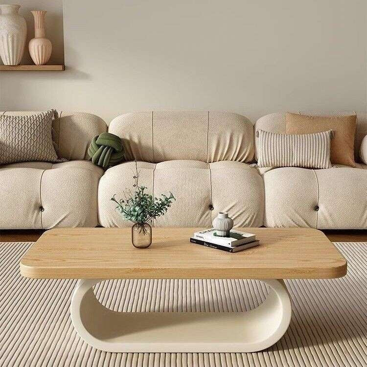 Solid wood coffee small living room, home type, tea cream table, creative, modern, simple.
