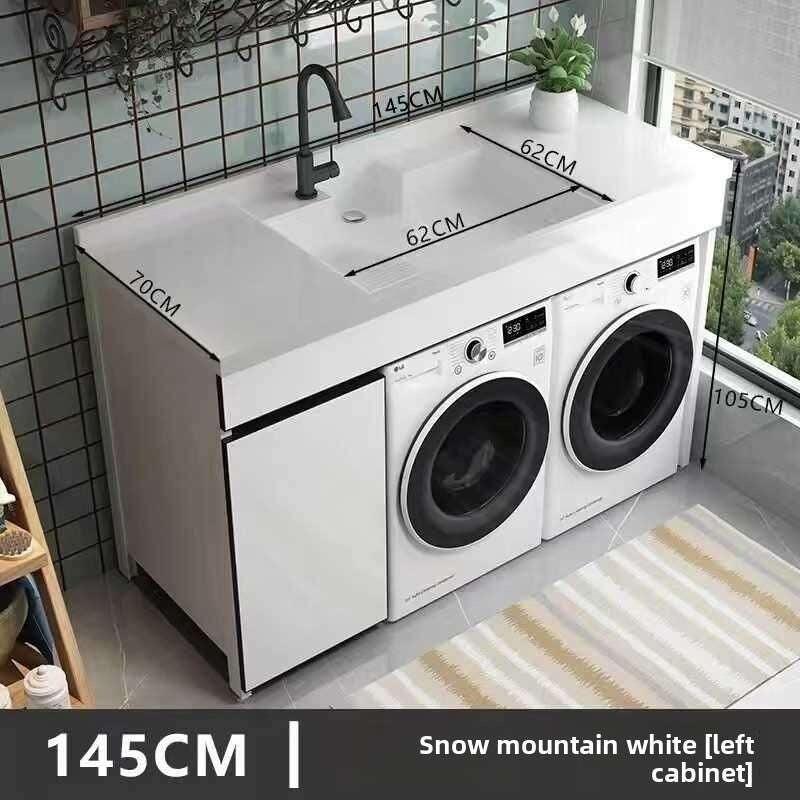 QW- aluminum bathroom sink set Bathroom storage cabinet