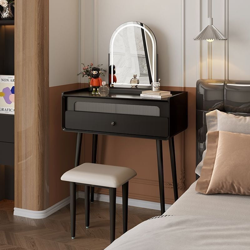 โต๊ะเครื่องแป้งสไตล์ฝรั่งเศสที่เก็บของ One Bedroom โต๊ะเครื่องแป้งอเนกประสงค์พร้อมกระจก ·