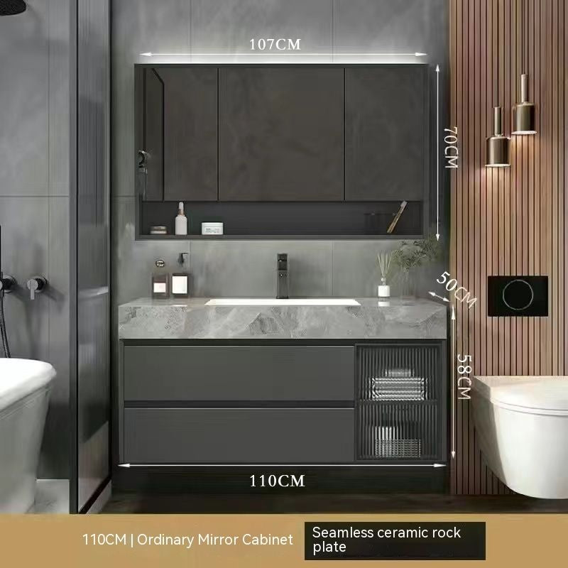 Rockboard ห้องน้ำล้างมือห้องน้ำในห้องน้ำตู้กระจกสมาร์ท 
