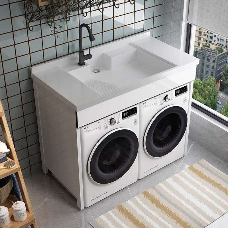 QW- aluminum bathroom sink set Bathroom storage cabinet