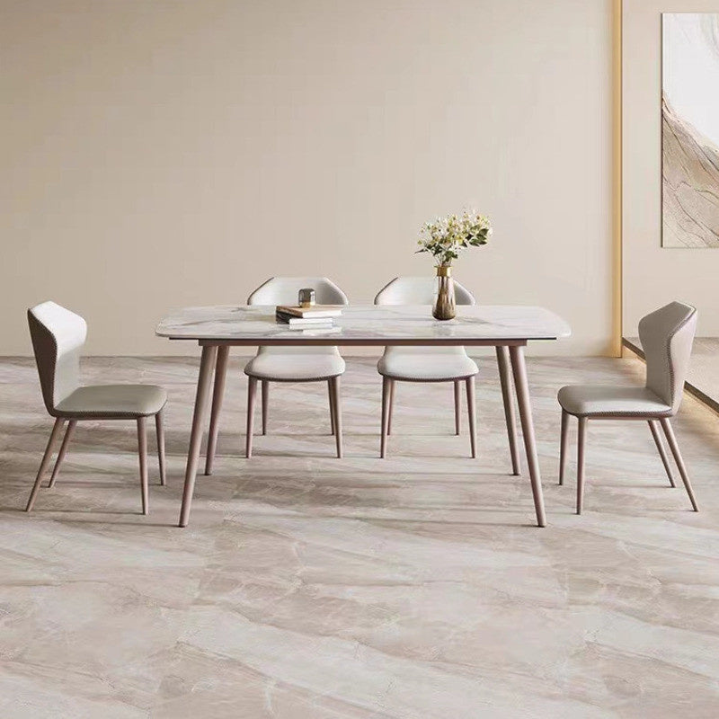 Soft Granite Dining Table Small modern style, suitable for living room or dining room.