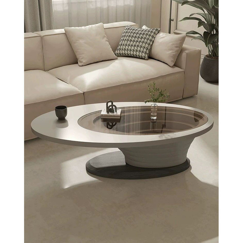 ส่วนอิตาลีแสงพรีเมี่ยมที่หรูหราครีมลมออกแบบความรู้สึกโต๊ะกาแฟโต๊ะรวมห้องนั่งเล่นขนาดเล็ก...