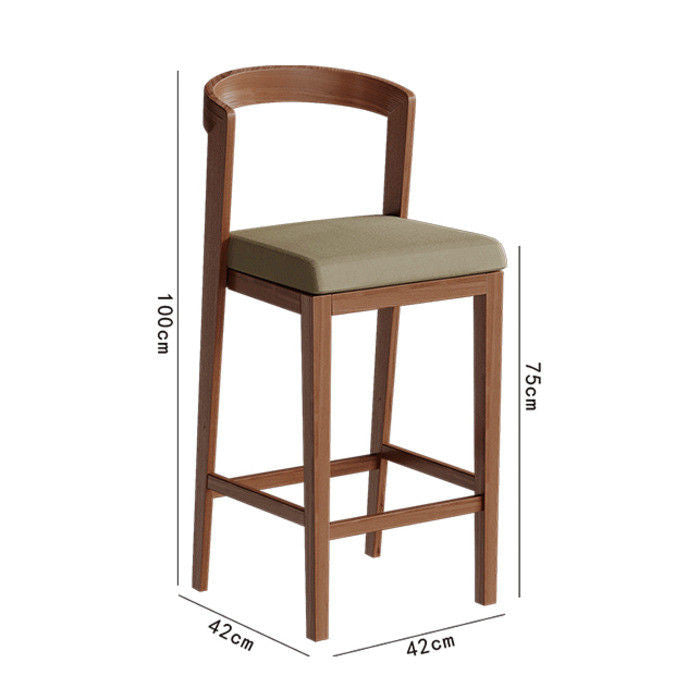 Tea solid wood table, narrow long strip high for living room bar island table