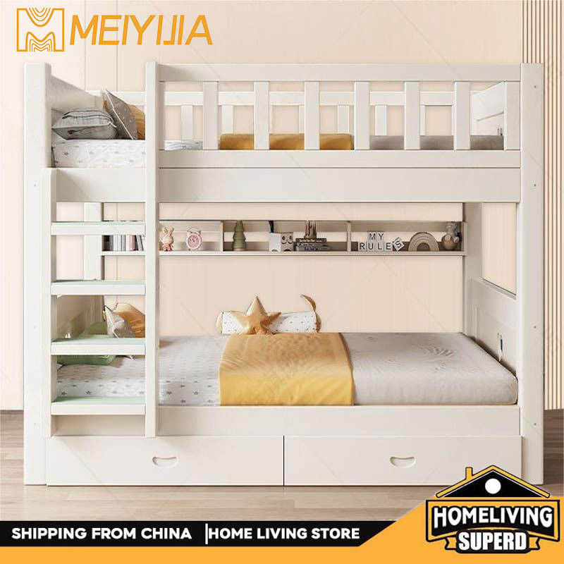 Children's solid wood bunk upper and lower high low multi-purpose double layer mother's bed