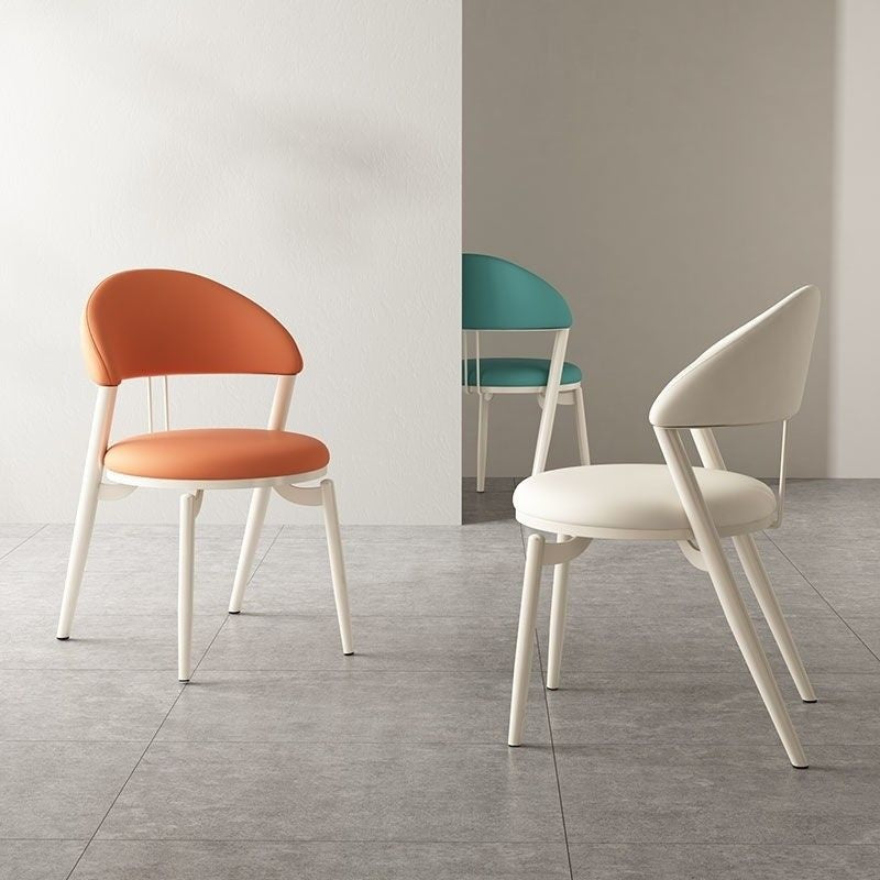 ส่วนครีมลมสีขาวเก้าอี้รองรับบ้านโมเดิร์นที่เรียบง่ายเก้าอี้ร้านอาหารกลับเก้าอี้รองรับ 